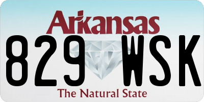 AR license plate 829WSK