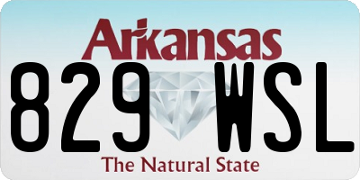 AR license plate 829WSL
