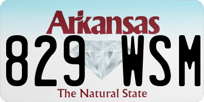 AR license plate 829WSM