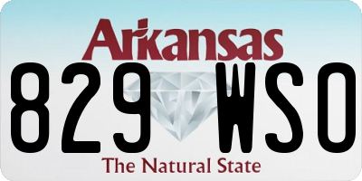 AR license plate 829WSO
