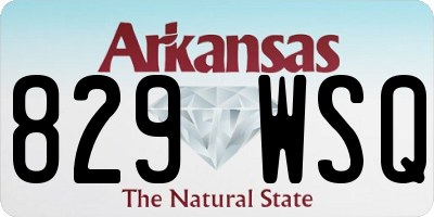 AR license plate 829WSQ