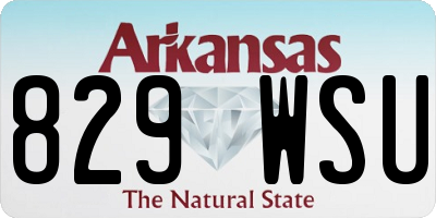 AR license plate 829WSU