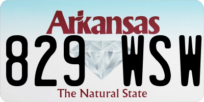 AR license plate 829WSW