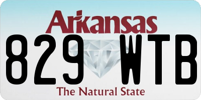 AR license plate 829WTB