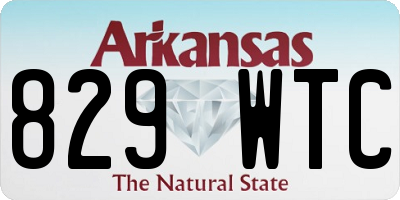 AR license plate 829WTC