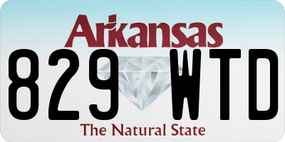 AR license plate 829WTD