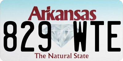 AR license plate 829WTE