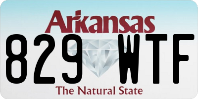AR license plate 829WTF