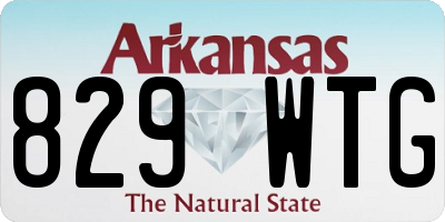 AR license plate 829WTG