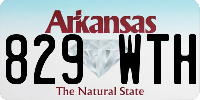 AR license plate 829WTH