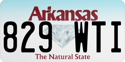 AR license plate 829WTI