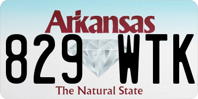 AR license plate 829WTK