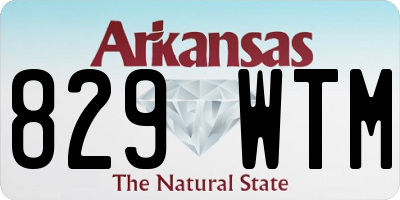 AR license plate 829WTM
