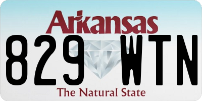 AR license plate 829WTN