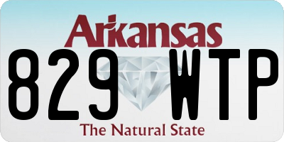 AR license plate 829WTP