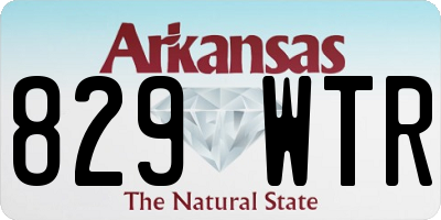 AR license plate 829WTR
