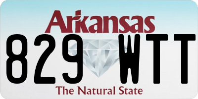 AR license plate 829WTT
