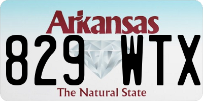 AR license plate 829WTX