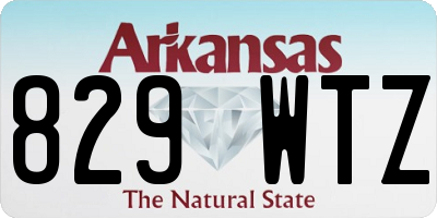 AR license plate 829WTZ