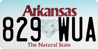 AR license plate 829WUA