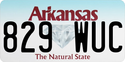 AR license plate 829WUC