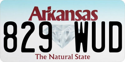 AR license plate 829WUD