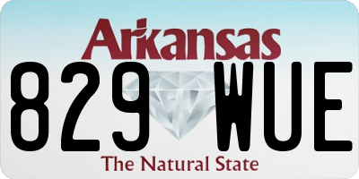 AR license plate 829WUE