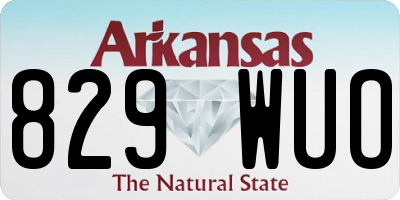 AR license plate 829WUO