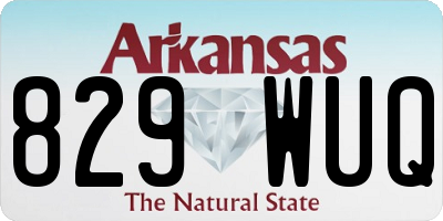 AR license plate 829WUQ