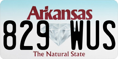 AR license plate 829WUS