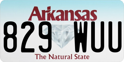 AR license plate 829WUU