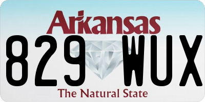 AR license plate 829WUX