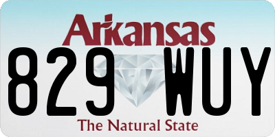 AR license plate 829WUY