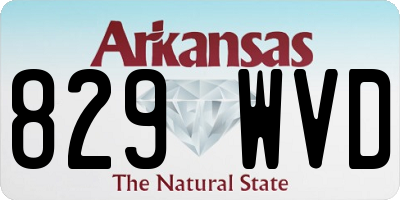 AR license plate 829WVD