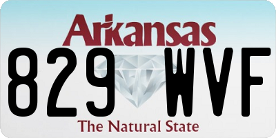 AR license plate 829WVF