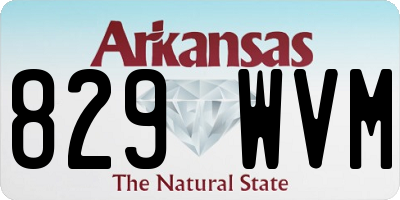 AR license plate 829WVM
