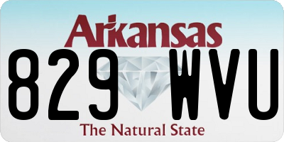 AR license plate 829WVU