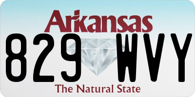 AR license plate 829WVY