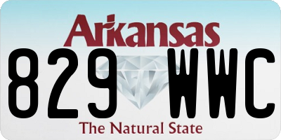 AR license plate 829WWC