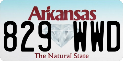 AR license plate 829WWD