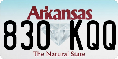 AR license plate 830KQQ