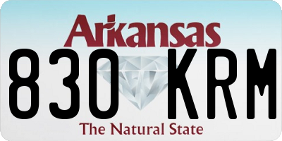 AR license plate 830KRM