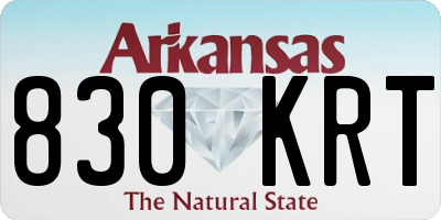 AR license plate 830KRT