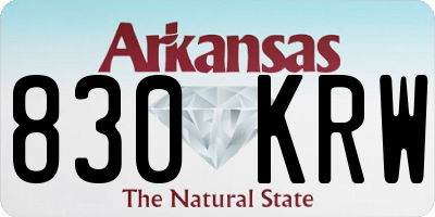 AR license plate 830KRW