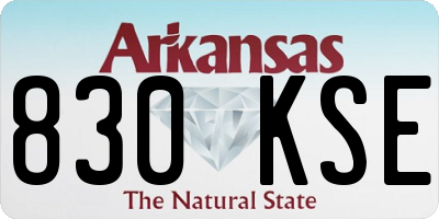 AR license plate 830KSE