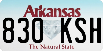 AR license plate 830KSH