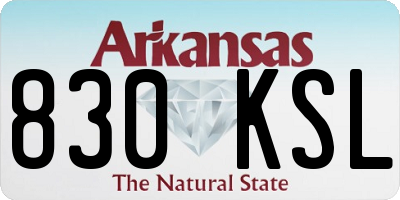 AR license plate 830KSL