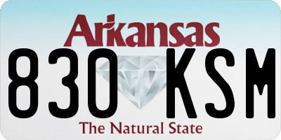 AR license plate 830KSM