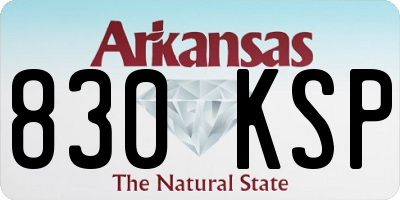 AR license plate 830KSP