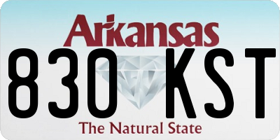 AR license plate 830KST